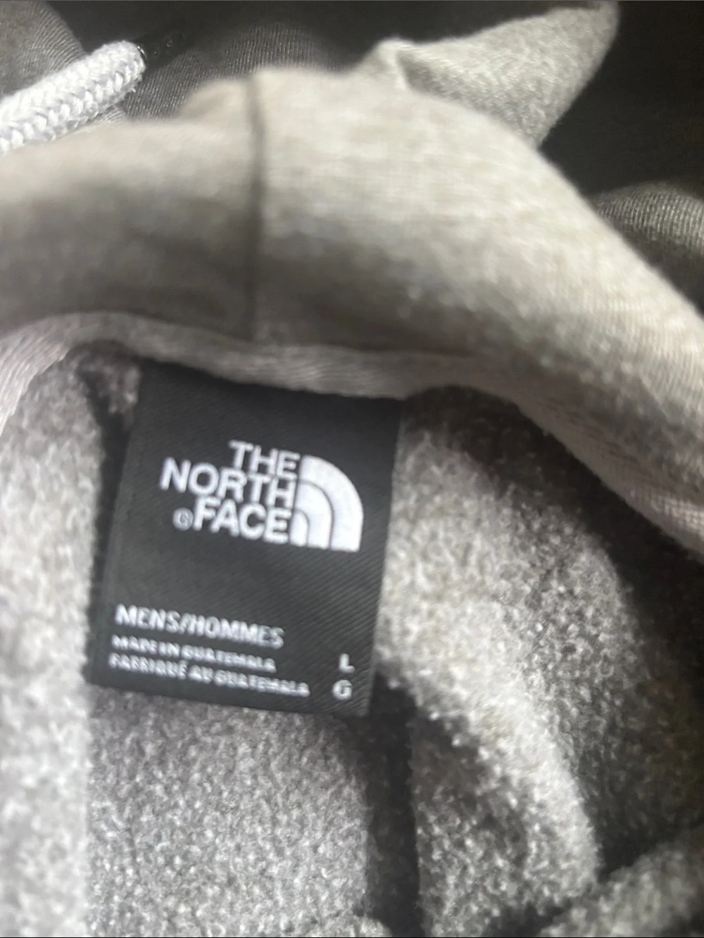 The North Face Gray Pullover Hoodie with White Logo